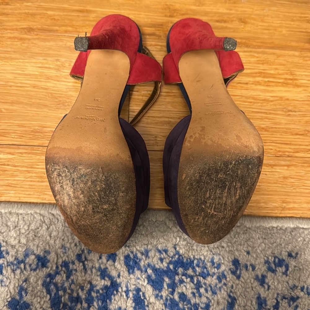 Ysl Tri-Color Suede Tributes - Size 38 - image 4